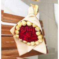Ferrero and Rose Bouquet